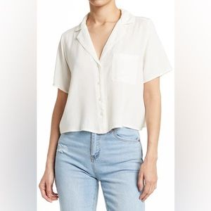 ABOUND| Sustainable Camp Shirt in Ivory| Shirt| Top